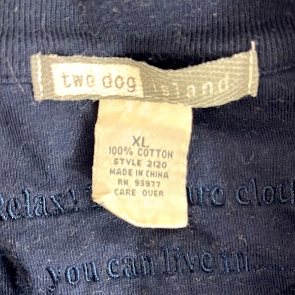 Excellent pre-owned condition Two Dog Island Women’s XL Blue Textured Cardigab - Picture 2 of 4